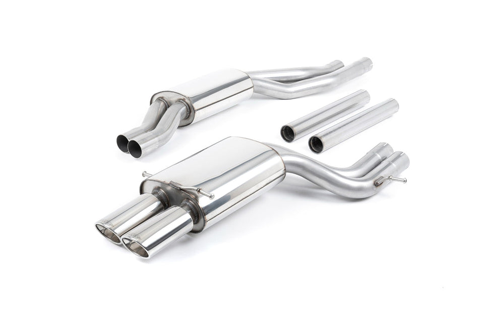 Milltek Audi RS4 B5 V6 Bi-Turbo Avant 2000-2002 Cat-back Exhaust - Resonated