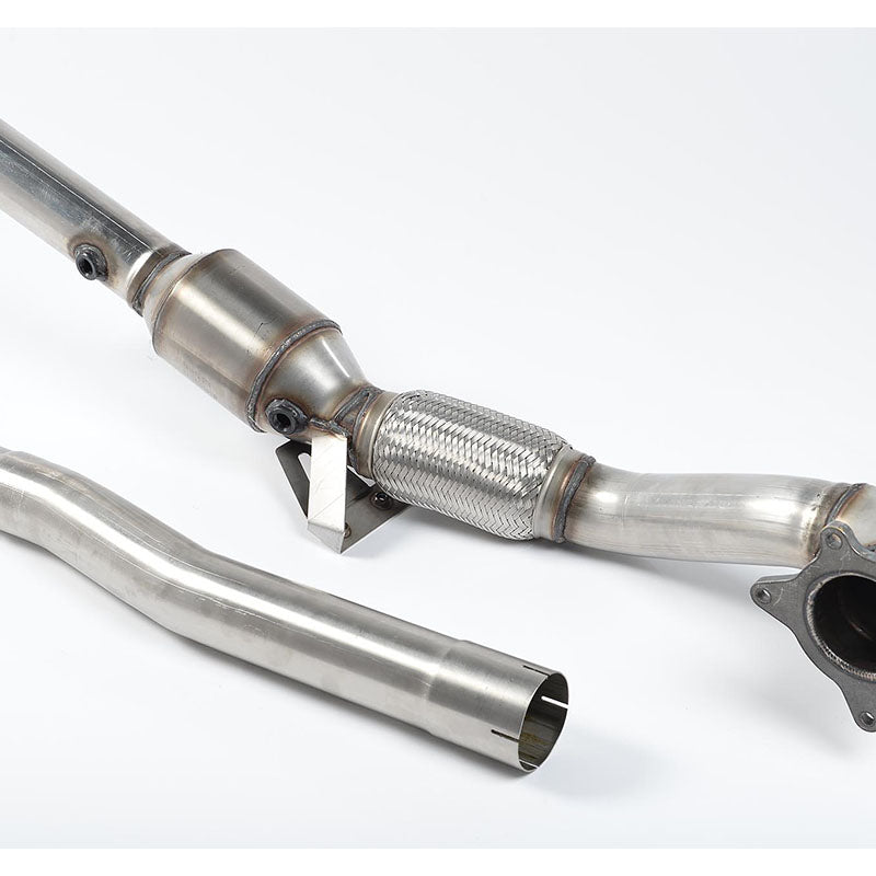 Milltek Audi TT Mk2 TTS quattro 2008-2014 Cast Downpipe with HJS High Flow Sports Cat Exhaust