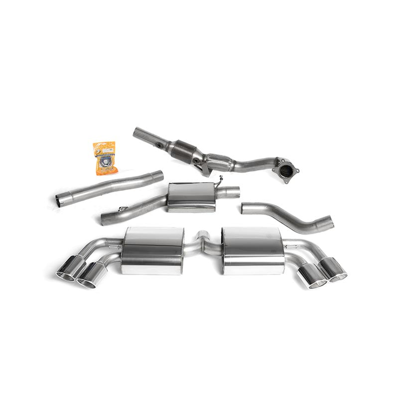 Milltek Audi TT Mk2 TTS quattro 2008-2014 Turbo-back including Hi-Flow Sports Cat Exhaust