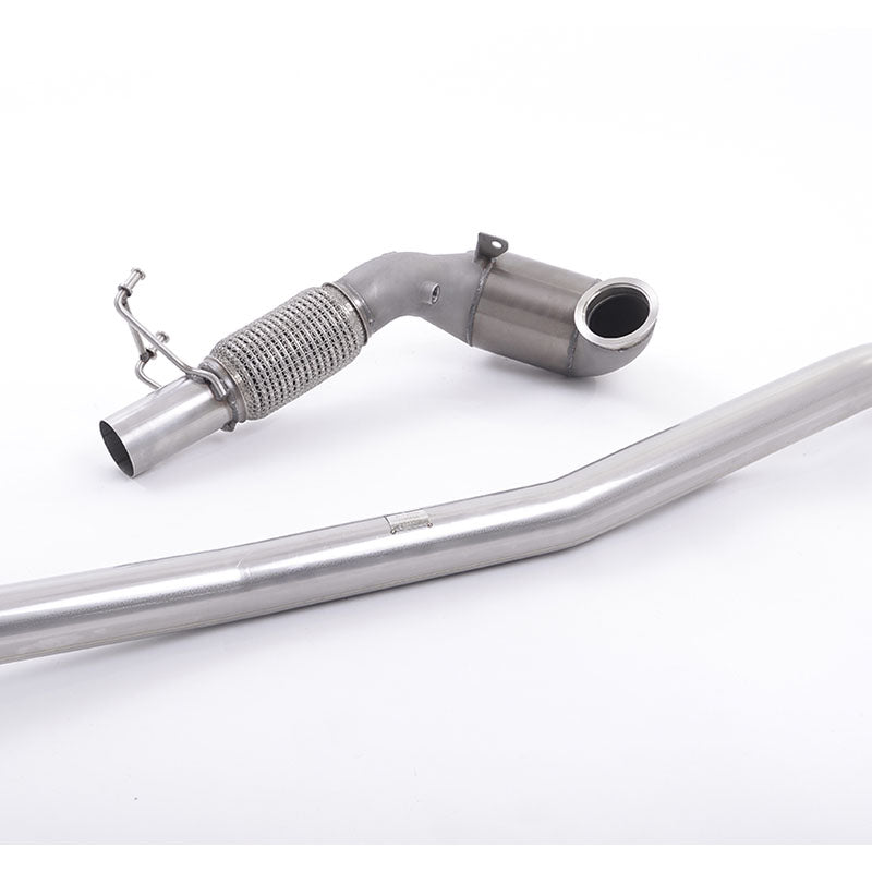 Milltek Volkswagen Golf Mk7 2.0TFSI Alltrack / Estate / Station Wagon / Combi 4-Motion 2016-2021 Large Bore Downpipe and Hi-Flow Sports Cat Exhaust - Fits with Milltek System - SSXAU381