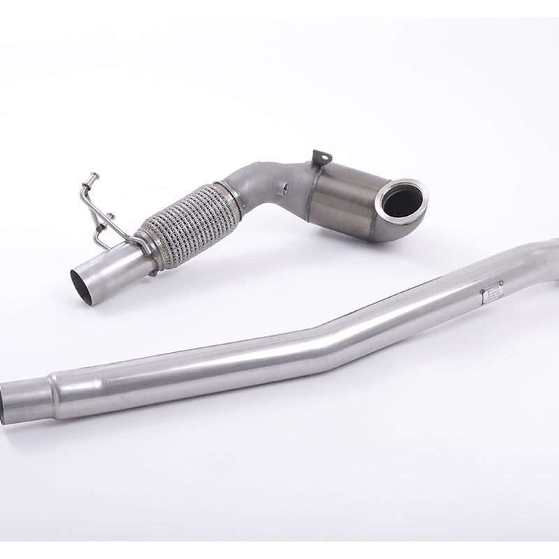 Milltek Audi TT Mk3 TTS 2.0TFSI Quattro (Non-OPF/GPF Models) 2015-2018 Large Bore Downpipe and Hi-Flow Sports Cat Exhaust - OE Fitment - SSXAU586