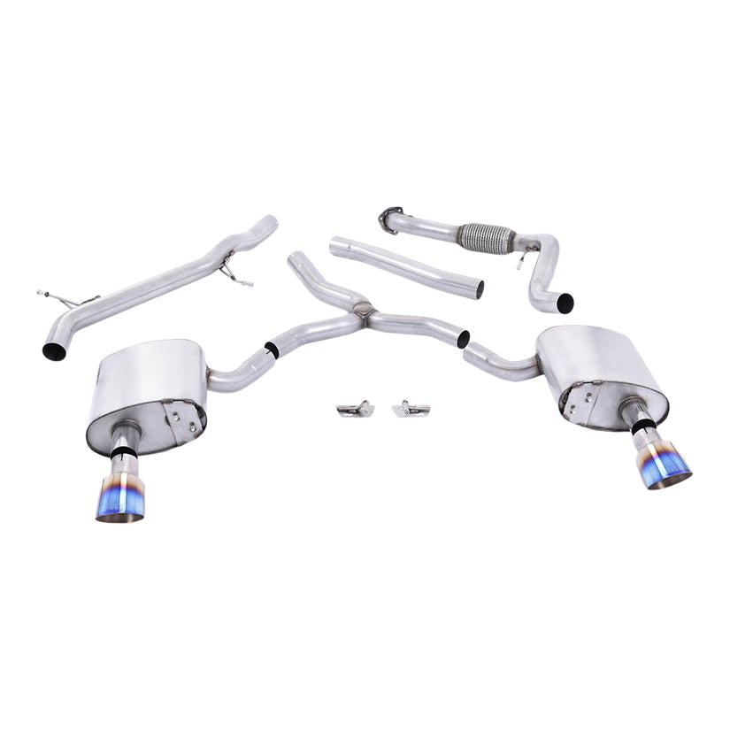 Milltek Audi A4 2.0 TFSI B9 Quattro Saloon & Avant (Non OPF/GPF Models & Without Brace Bars) 2016-2024 Cat Back Exhaust