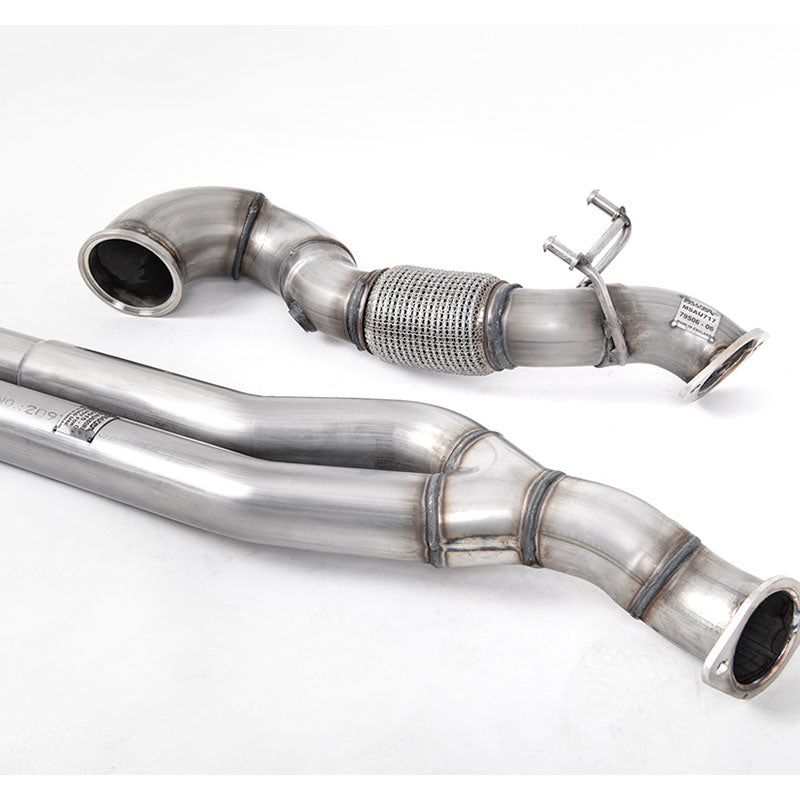 Milltek Audi TT Mk3 TTRS 2.5TFSI Quattro (Non-OPF/GPF Models) 2016-2023 Large-bore Downpipe and De-cat Exhaust