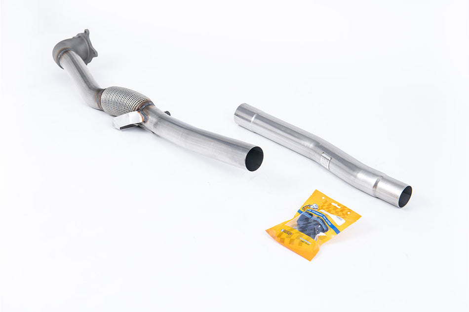 Milltek Audi TT Mk2 TTS quattro 2008-2014 Large-bore Downpipe and De-cat Exhaust - SSXAU747