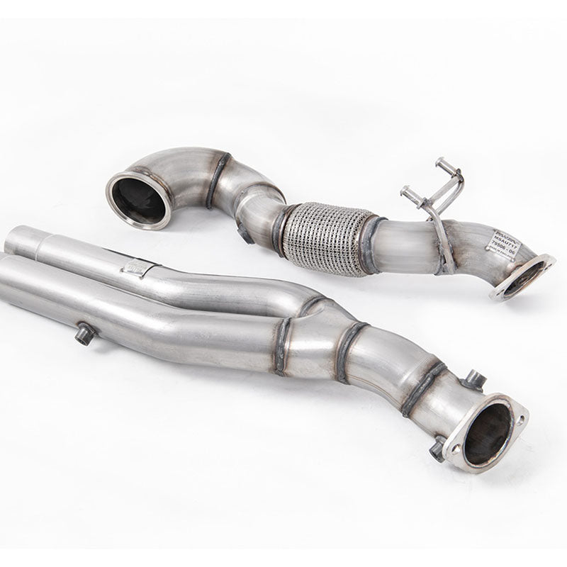 Milltek Audi TT Mk3 TTRS 2.5TFSI Quattro (OPF/GPF Models) 2019-2023 Large-bore Downpipe and De-cat Exhaust - SSXAU817