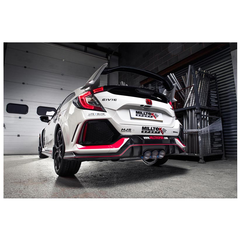 Milltek Honda Civic Type R FK8 2.0 i-VTEC (Both OPF/GPF & Non OPF/GPF Models) 2017-2023 Cat-back Exhaust