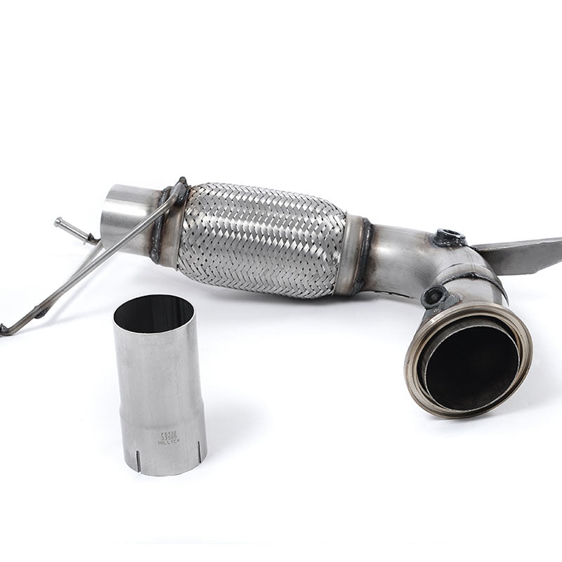 Milltek New Mini Mk3 (F56) Cooper 1.5T (Pre-LCI only) 2014-2018 Large-bore Downpipe and De-cat Exhaust - Fits Milltek System