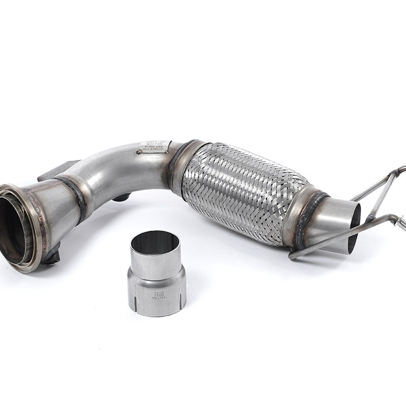 Milltek New Mini Mk3 (F56) Cooper 1.5T (Pre-LCI only) 2014-2018 Large-bore Downpipe and De-cat Exhaust - Fits OE System