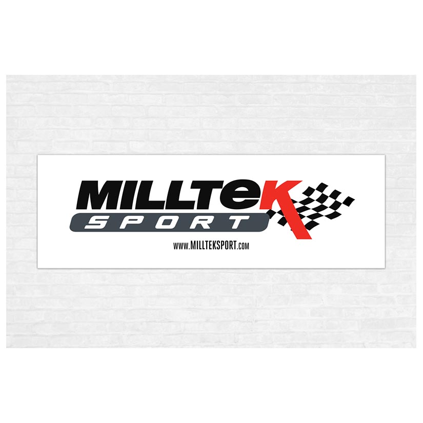 Milltek Marketing Products Milltek Sport POS & Branding 1992-2023 POS & Branding Exhaust - White