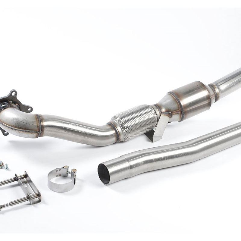 Milltek Seat Leon Cupra R 2.0 TSI 265PS 2010-2012 Large Bore Downpipe and Hi-Flow Sports Cat Exhaust