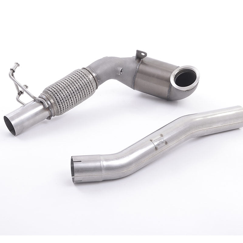 Milltek Skoda Octavia vRS 2.0 TSI 245PS Hatch & Estate (manual and DSG-auto Non-OPF/GPF & Post Facelift) 2018-2019 Cast Downpipe with Race Cat Exhaust