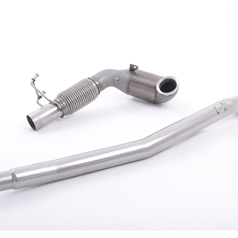 Milltek Volkswagen Golf MK7 R 2.0 TSI 300PS 2014-2016 Large Bore Downpipe and Hi-Flow Sports Cat Exhaust - Fits with OE System - SSXVW349