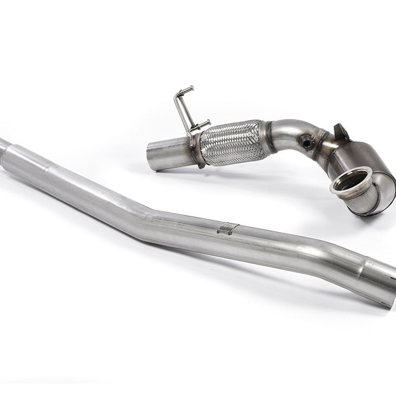 Milltek Volkswagen Golf MK7 GTi (including GTi Performance Pack Clubsport & Clubsport S models) 2013-2016 Cast Downpipe with Race Cat Exhaust - Fits with OE System