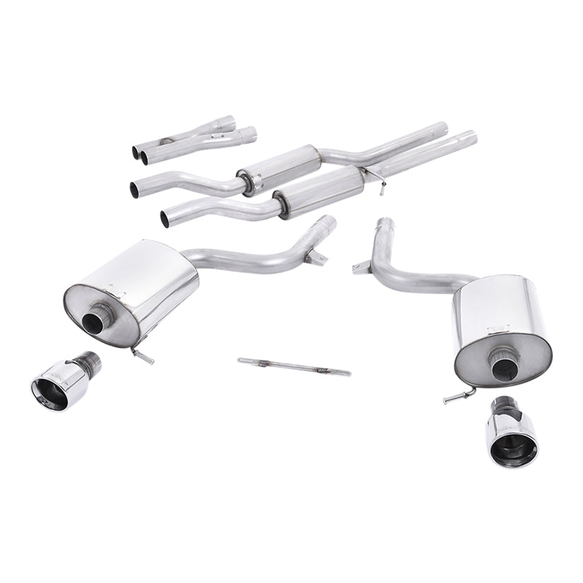 Milltek Audi A4 3.0 V6 B6 quattro Saloon Avant & Cabriolet 2001-2005 Cat-back Exhaust - SSXAU100