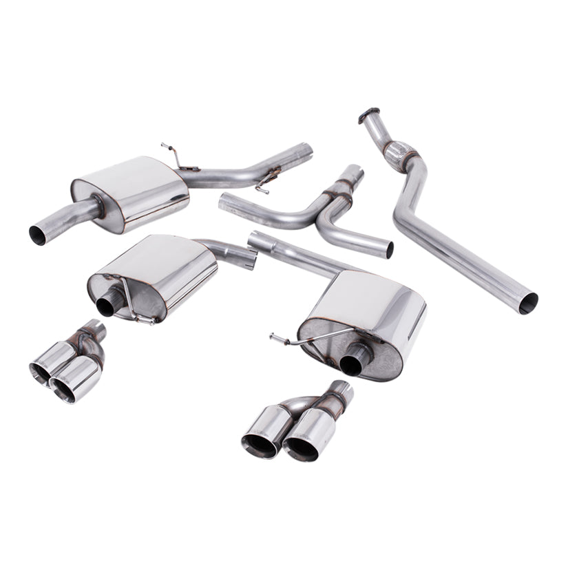 Milltek Audi A5 Cabriolet 2.0 TFSI 2WD and quattro (manual only) 2009-2012 Cat-back Exhaust