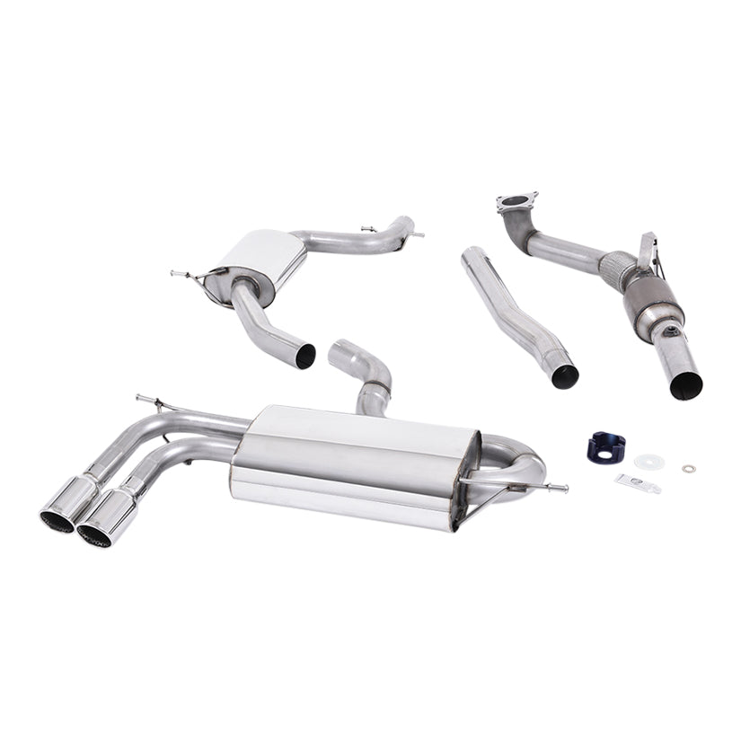 Milltek Audi A3 1.8 TSI 2WD 3-Door 2008-2012 Turbo-back including Hi-Flow Sports Cat Exhaust