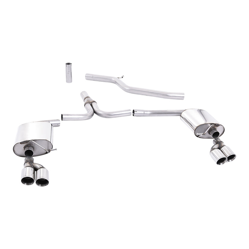 Milltek Audi A4 3.0 TDi B8 quattro Saloon and Avant 2008-2011 Cat-back Exhaust