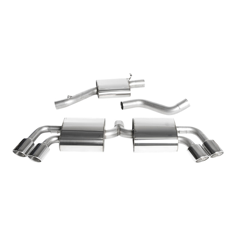 Milltek Audi TT Mk2 TTS quattro 2008-2014 Cat-back Exhaust - Resonated