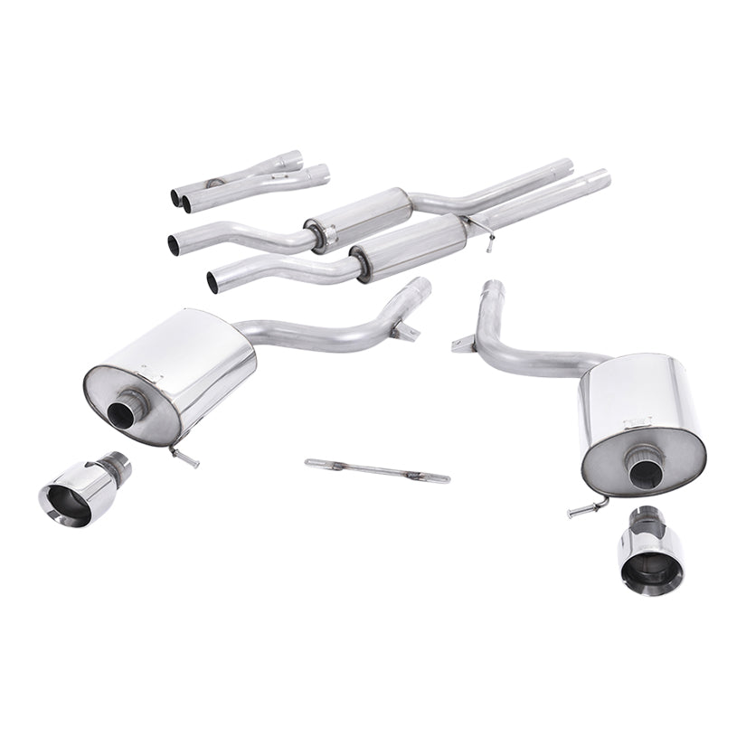 Milltek Audi A4 3.0 V6 B6 quattro Saloon Avant & Cabriolet 2001-2005 Cat-back Exhaust - SSXAU296