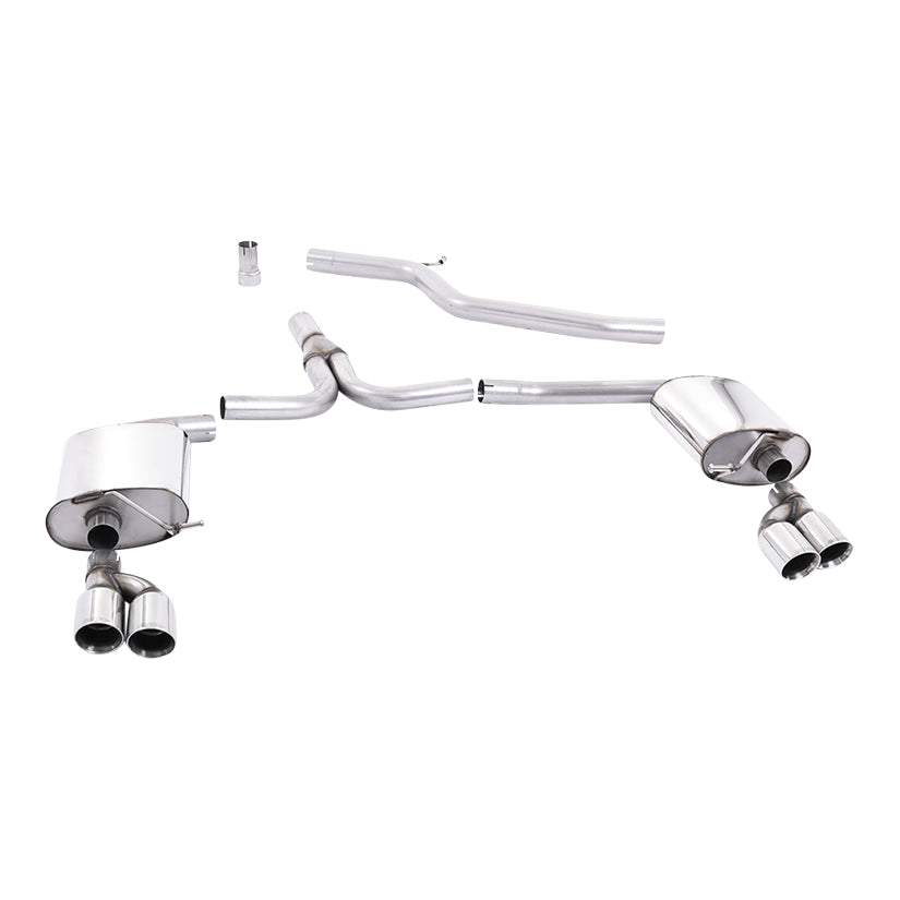 Milltek Audi A4 2.0 TDi B8 140PS / 177PS 2WD Saloon and Avant (S line models only) 2009-2011 Cat-back Exhaust