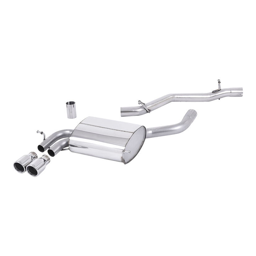 Milltek Audi A3 3.2 V6 quattro 3 door & 5 door Sportback 2003-2012 Cat-back Exhaust - Non Resonated