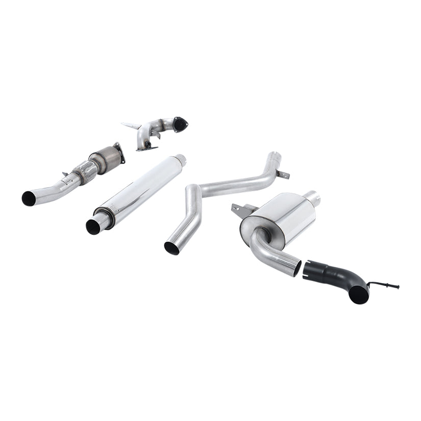 Milltek Renault Megane Renaultsport 250 and 265 (including Cup) 2010-2017 Turbo-back including Hi-Flow Sports Cat Exhaust - Resonated