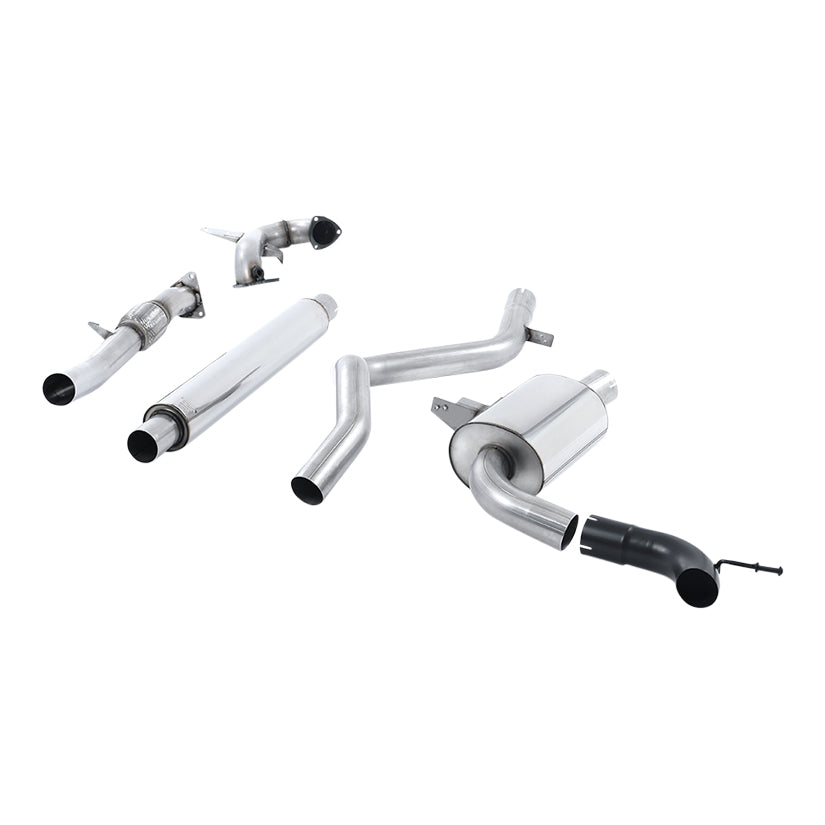 Milltek Renault Megane Renaultsport 250 and 265 (including Cup) 2010-2017 Turbo-back excluding Hi-Flow Sports Cat Exhaust - Resonated