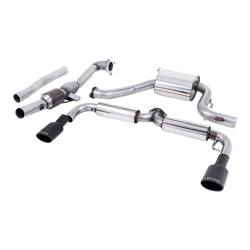 Milltek Volkswagen Scirocco R 2009-2016 Turbo-back including Hi-Flow Sports Cat Exhaust - 3" - SSXVW153