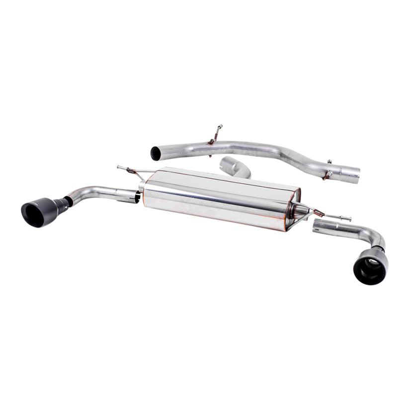 Milltek Volkswagen Golf Mk6 GTi 2.0 TSI 210PS 2009-2013 Cat-back Exhaust - Non-Resonated with Black Trims