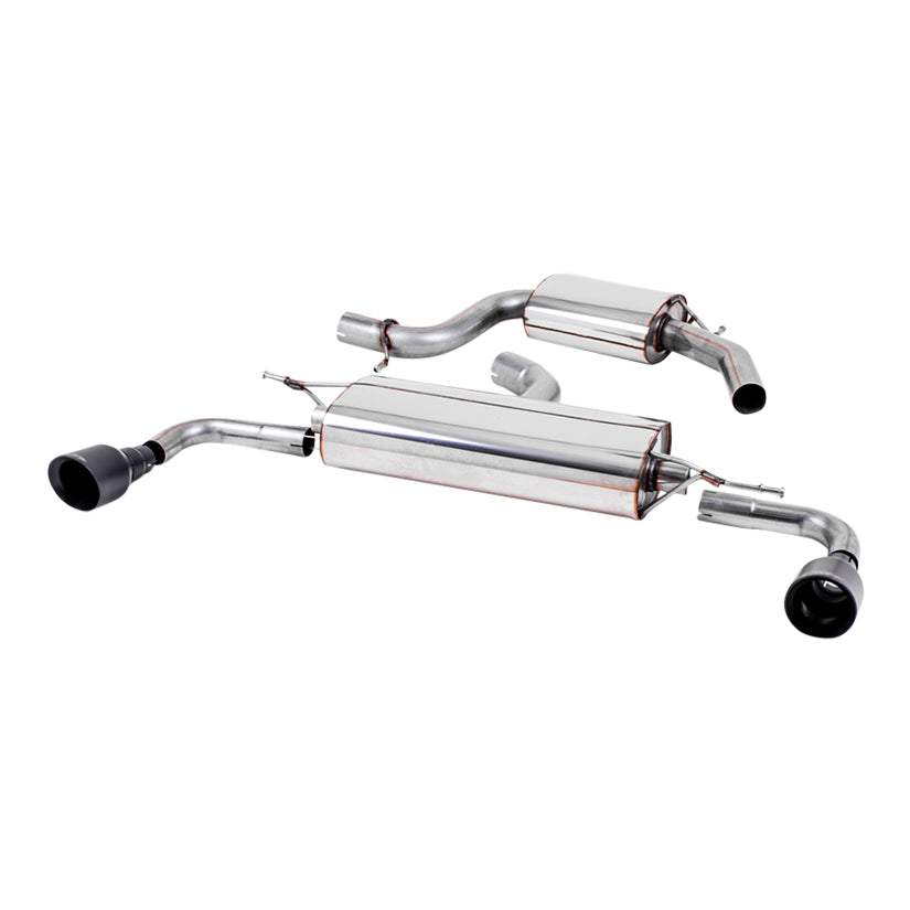 Milltek Volkswagen Golf Mk6 GTi 2.0 TSI 210PS 2009-2013 Cat-back Exhaust - Resonated with Black Trims