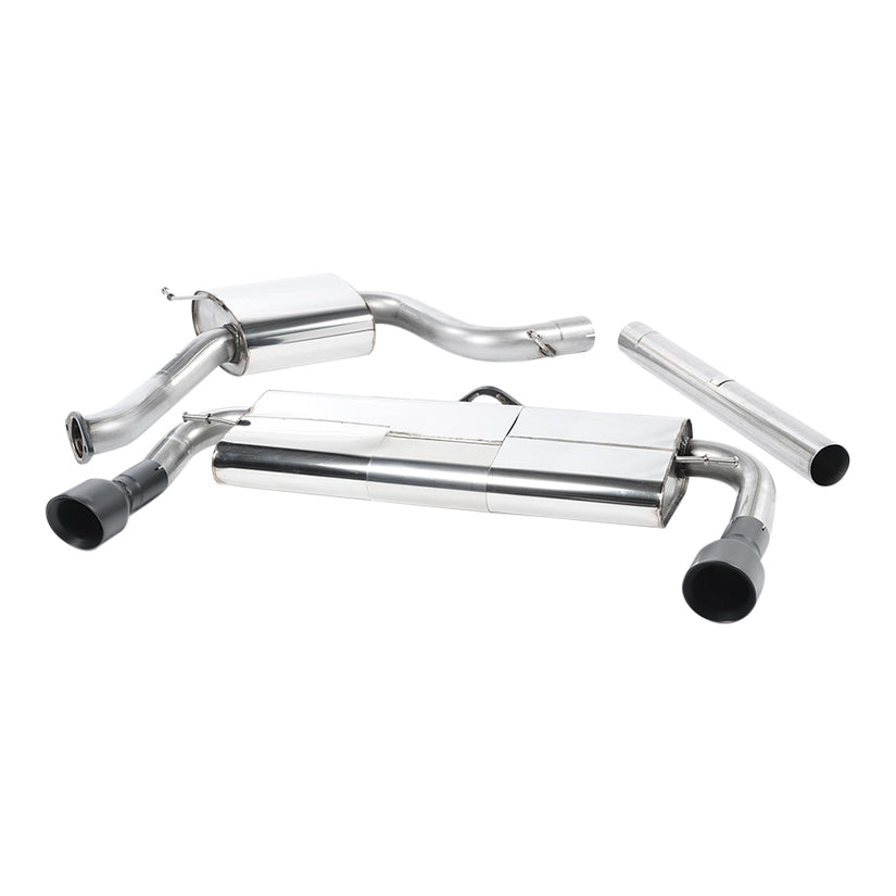 Milltek Volkswagen Golf MK7 GTi (including GTi Performance Pack Clubsport & Clubsport S models) 2013-2016 Cat-back Exhaust - Black Tips - SSXVW226